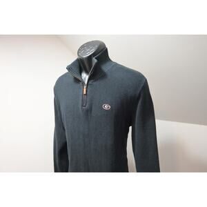Colony Sportswear UGA Georgia Bulldogs 1/4 Zip Sweater Cotton Cashmere Medium